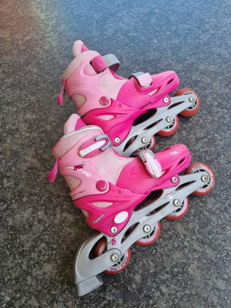 Skeelers Nijdam verstelbaar 30-33 roze, Kinderen, Inline skates 4 wielen, Ophalen, Overige merken