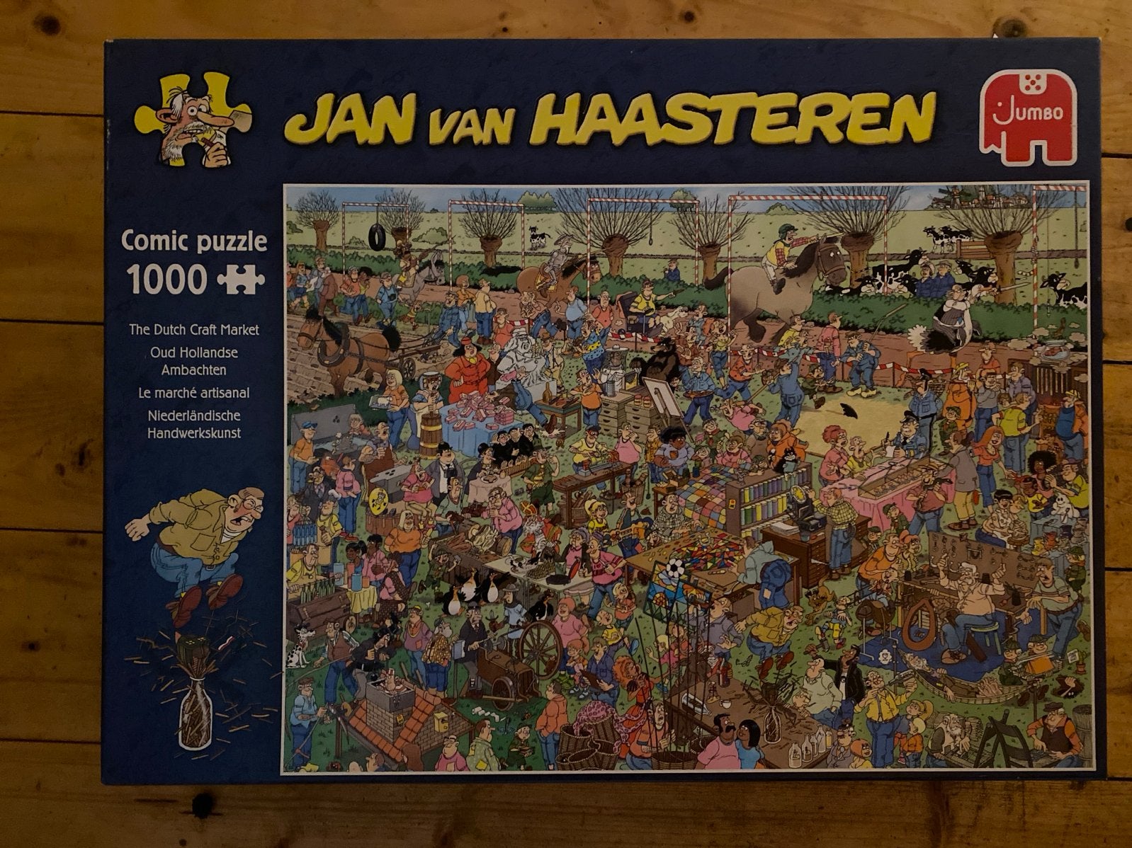 Jan van Haasteren Puzzel 1000 stukjes - Oud Hollandse Ambach, Ophalen of Verzenden, 500 t/m 1500 stukjes, Gebruikt, Legpuzzel