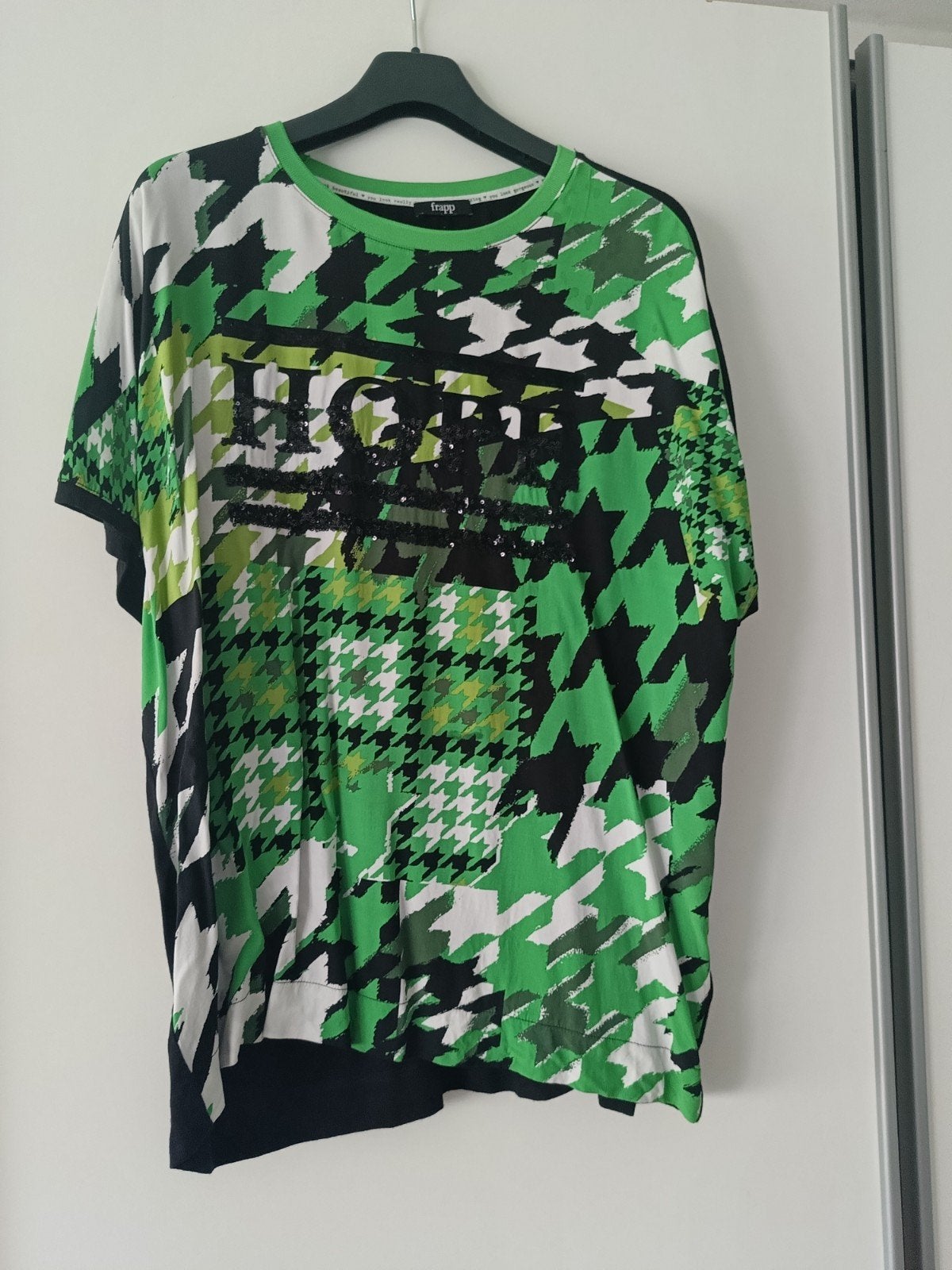 Frapp shirt maat 46/48 in groen en zwart, Frapp, Ophalen of Verzenden