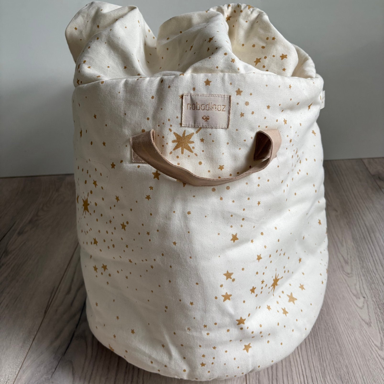 Nobodinoz Speelgoedzak Gold Stella/Natural (50x35x35) - 2/3, Kinderen en Baby's, Ophalen of Verzenden, Zo goed als nieuw, Jongen of Meisje