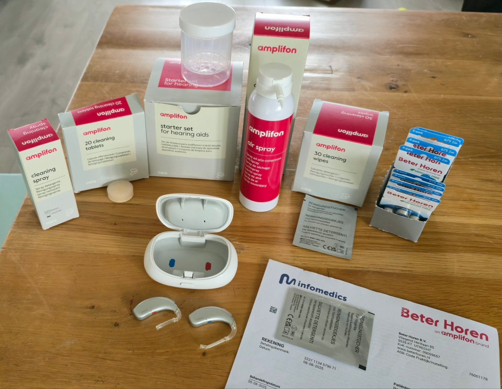 Complete topset gehoorapparaat maar 1 jaar oud!!