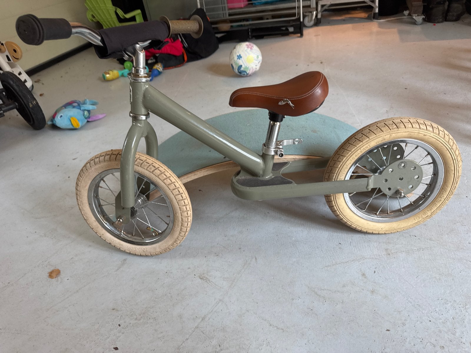 Trybike loopfiet: groen (licht gebruikt), Ophalen of Verzenden, Zo goed als nieuw, Loopfiets