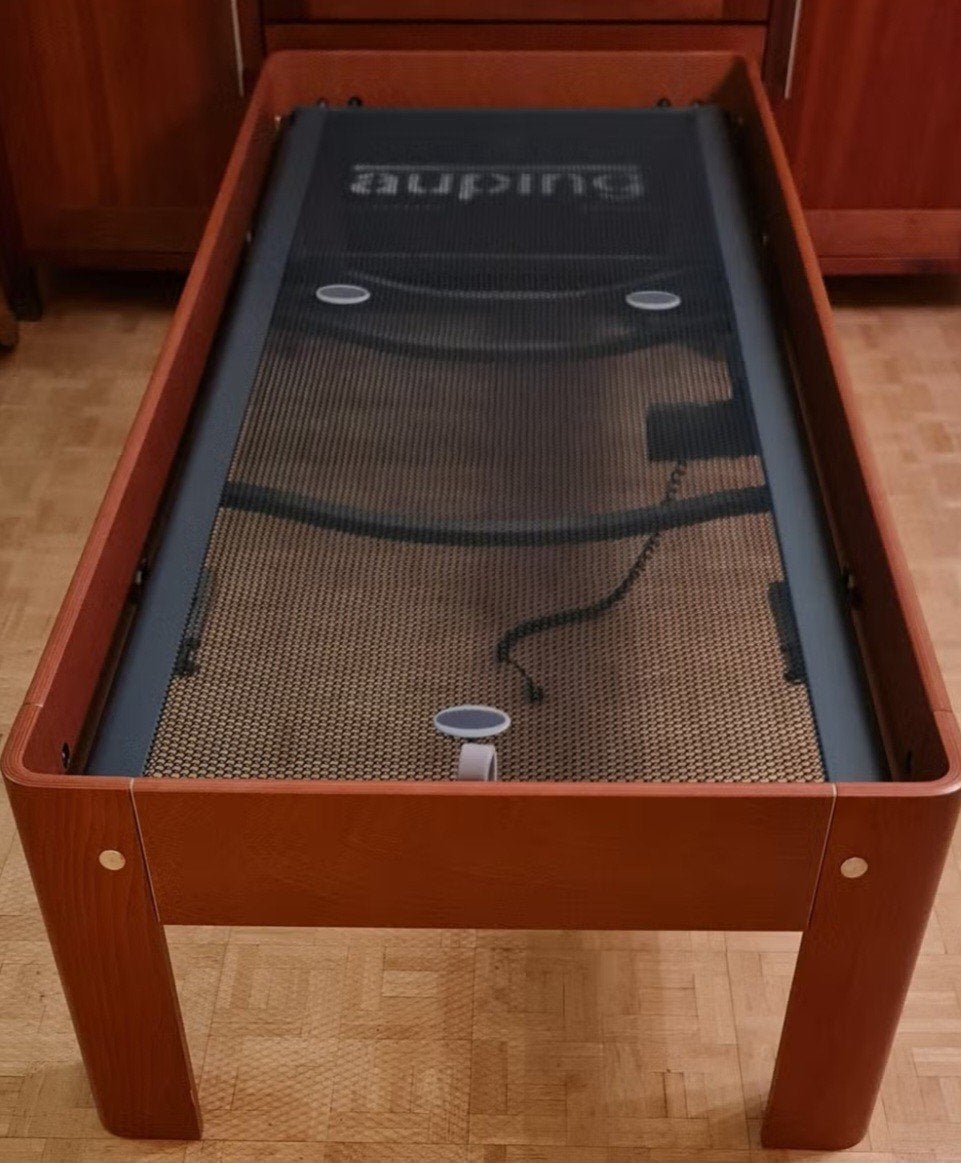 Auping Auronde bed 80x200x48cm met verstelbare spiraalbodem, Huis en Inrichting, Ophalen, Eenpersoons, Bruin, 80 cm
