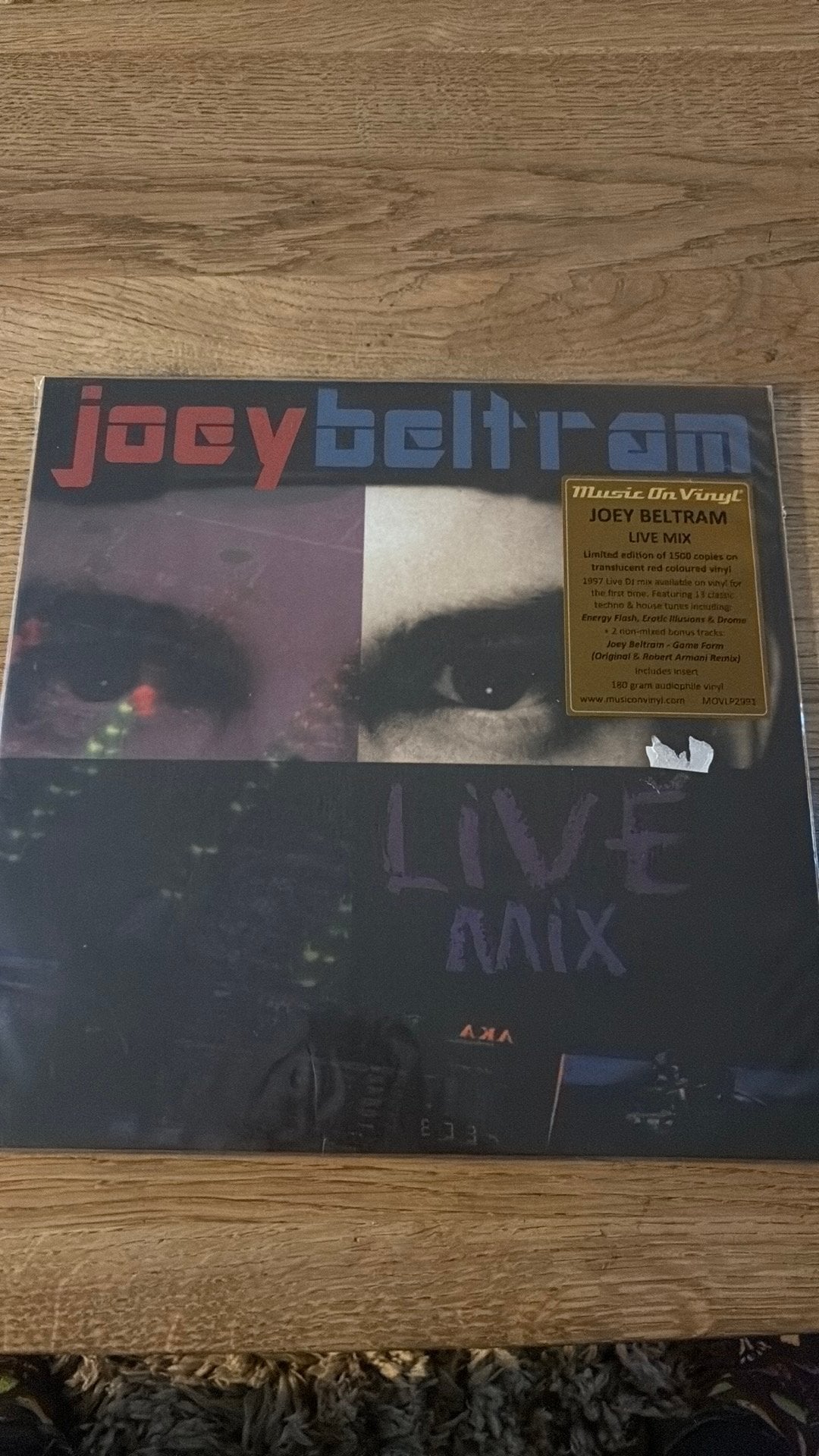 Joey Beltram - live mix lp vinyl, Ophalen of Verzenden, Nieuw in verpakking, 12 inch