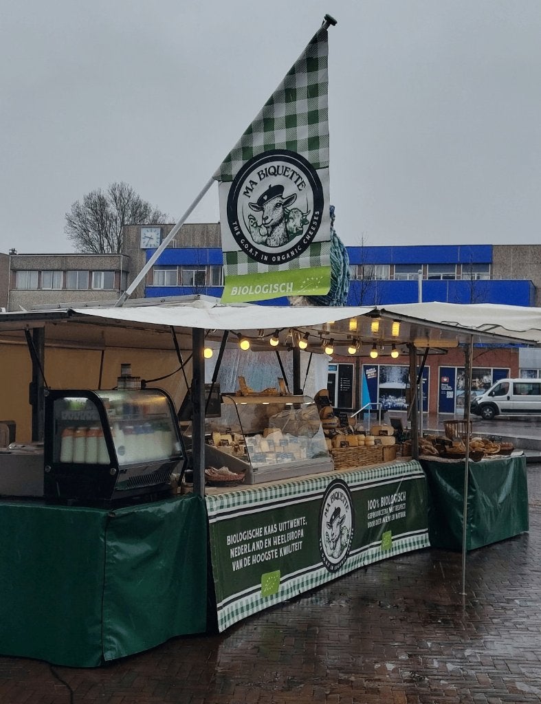 Complete Marktkraam / Marktwagen (Kaas & Zuivel), Ophalen, Gebruikt