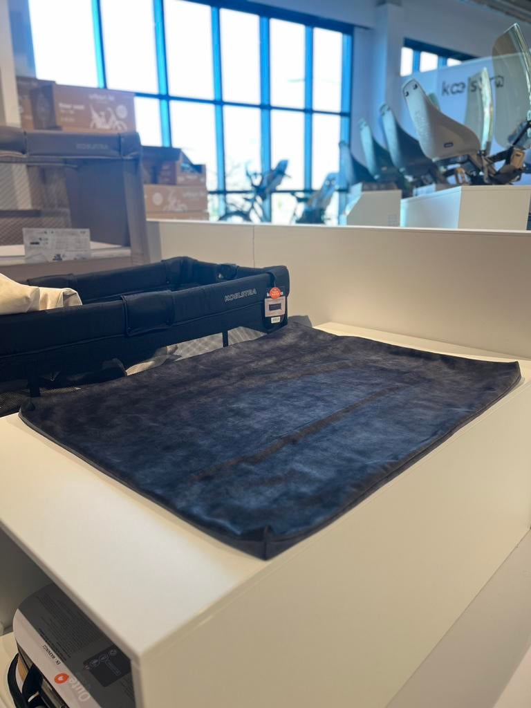 Kidsmill Velours Boxmatras Hoes Graphite 80 x 100 cm, Ophalen of Verzenden, Zo goed als nieuw, Rechthoekig