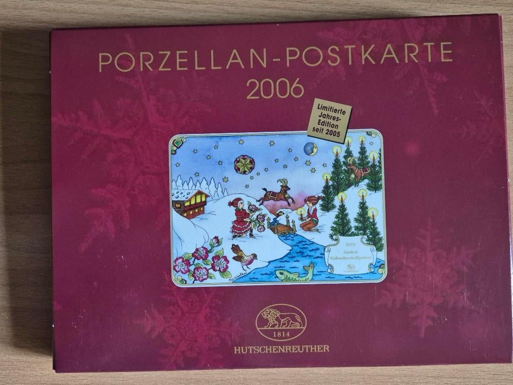 Porseleinen ansichtkaart Hutschenreuther kerst 2006, Diversen, Verzenden, Nieuw