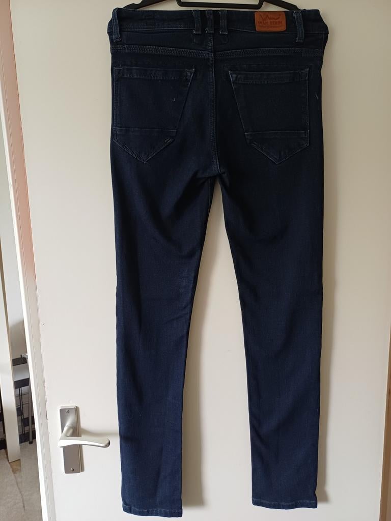 Gave WAM spijkerbroek 29/L32 navy brown, Ophalen of Verzenden, Zo goed als nieuw, Blauw, Wam Denim