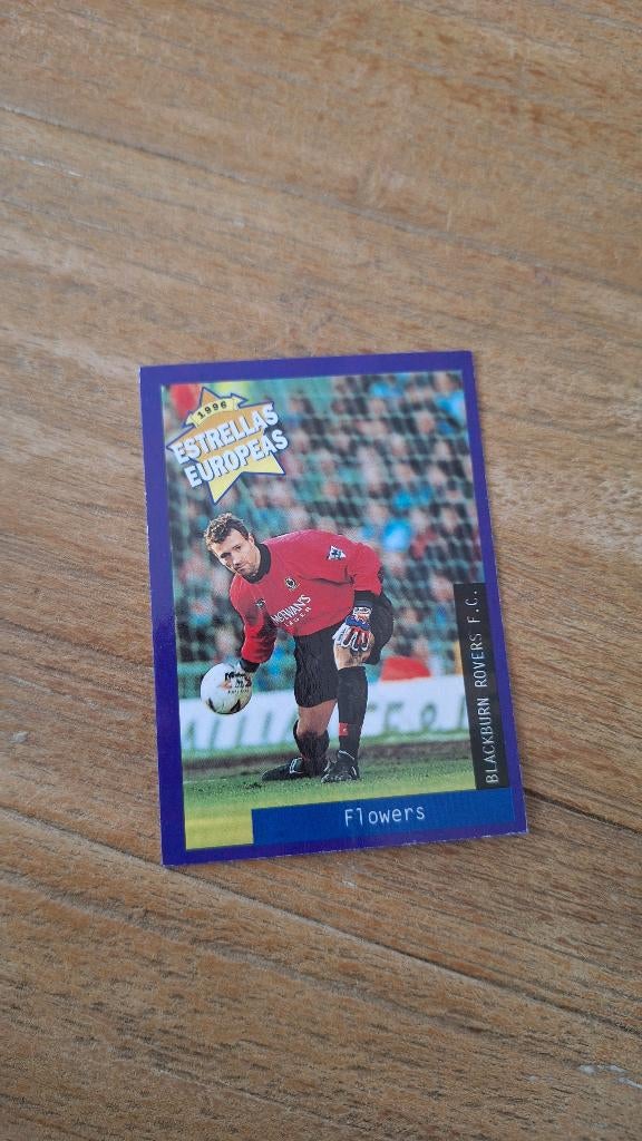 Panini trading card Estrellas Tim Flowers # Blackburn Rovers, Verzamelen, Sportartikelen en Voetbal, Ophalen of Verzenden, Nieuw