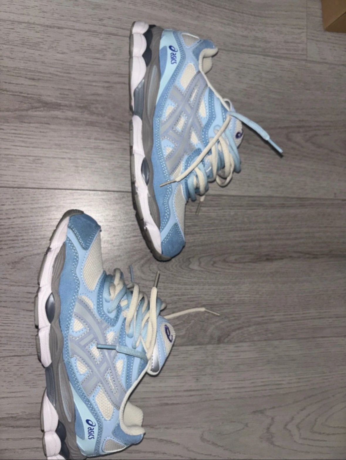 Asics gel nyc creamy arctic (double laced), Kleding | Heren, Schoenen, Blauw, Ophalen of Verzenden, Sneakers of Gympen, Zo goed als nieuw