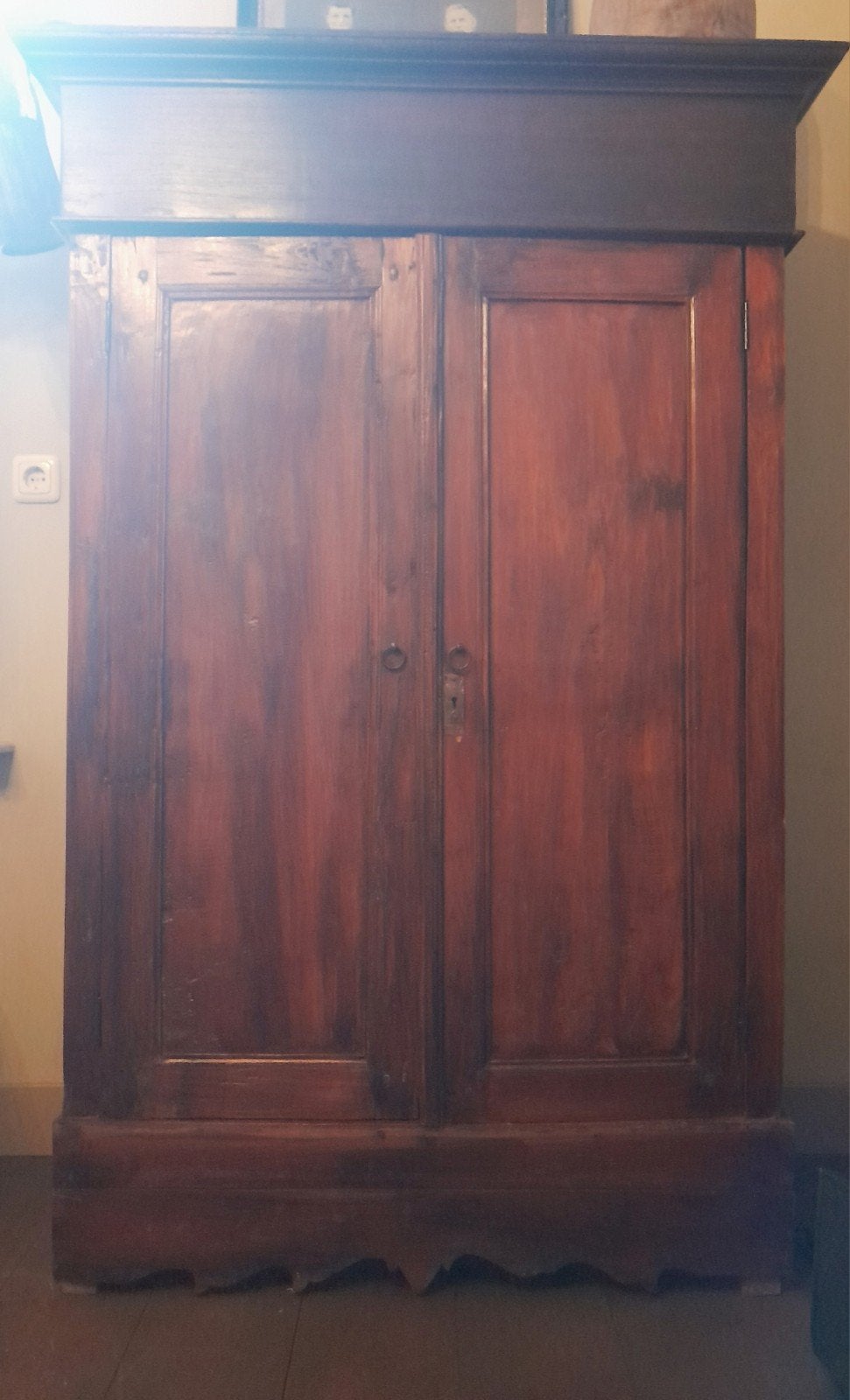 Teak houten kast, Ophalen, 25 tot 50 cm, 100 tot 150 cm
