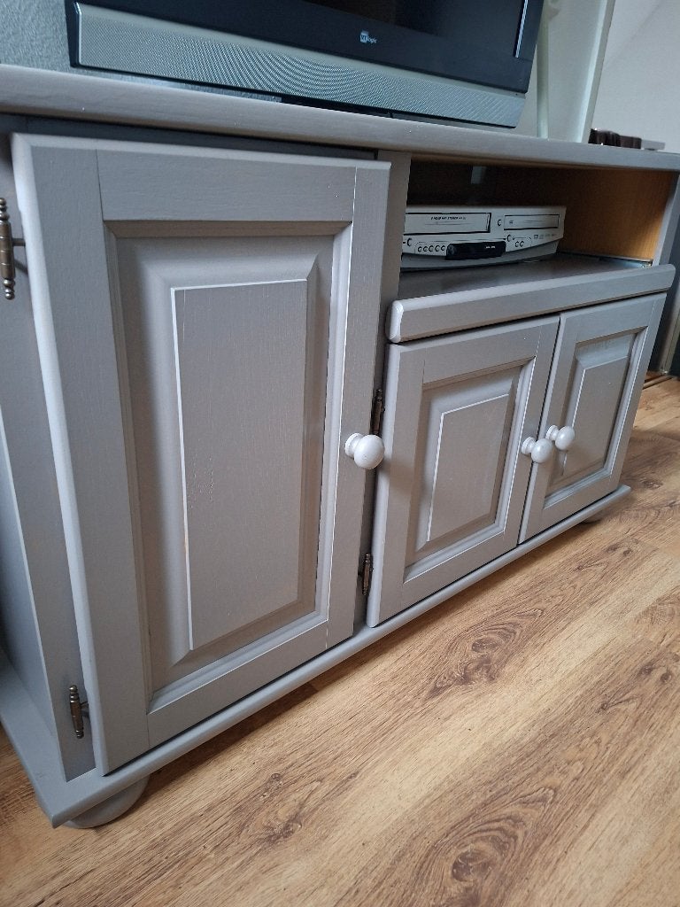 Tv meubel, Ophalen, Gebruikt, 100 tot 150 cm, Eikenhout