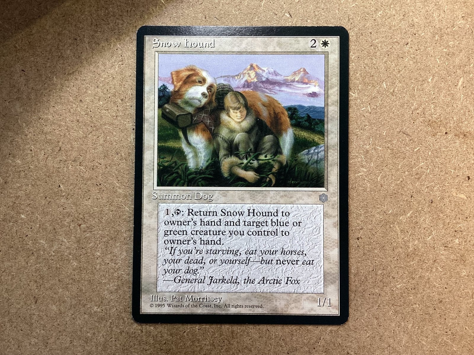 1x Snow Hound (Excellent), Ophalen of Verzenden, Zo goed als nieuw, Losse kaart
