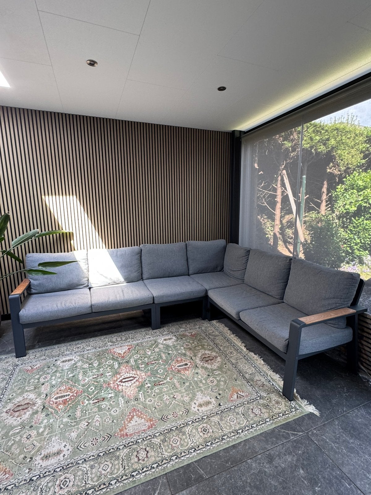 Loungeset, Tuin en Terras, Tuinsets en Loungesets, Ophalen, Zo goed als nieuw, Aluminium, Stoel