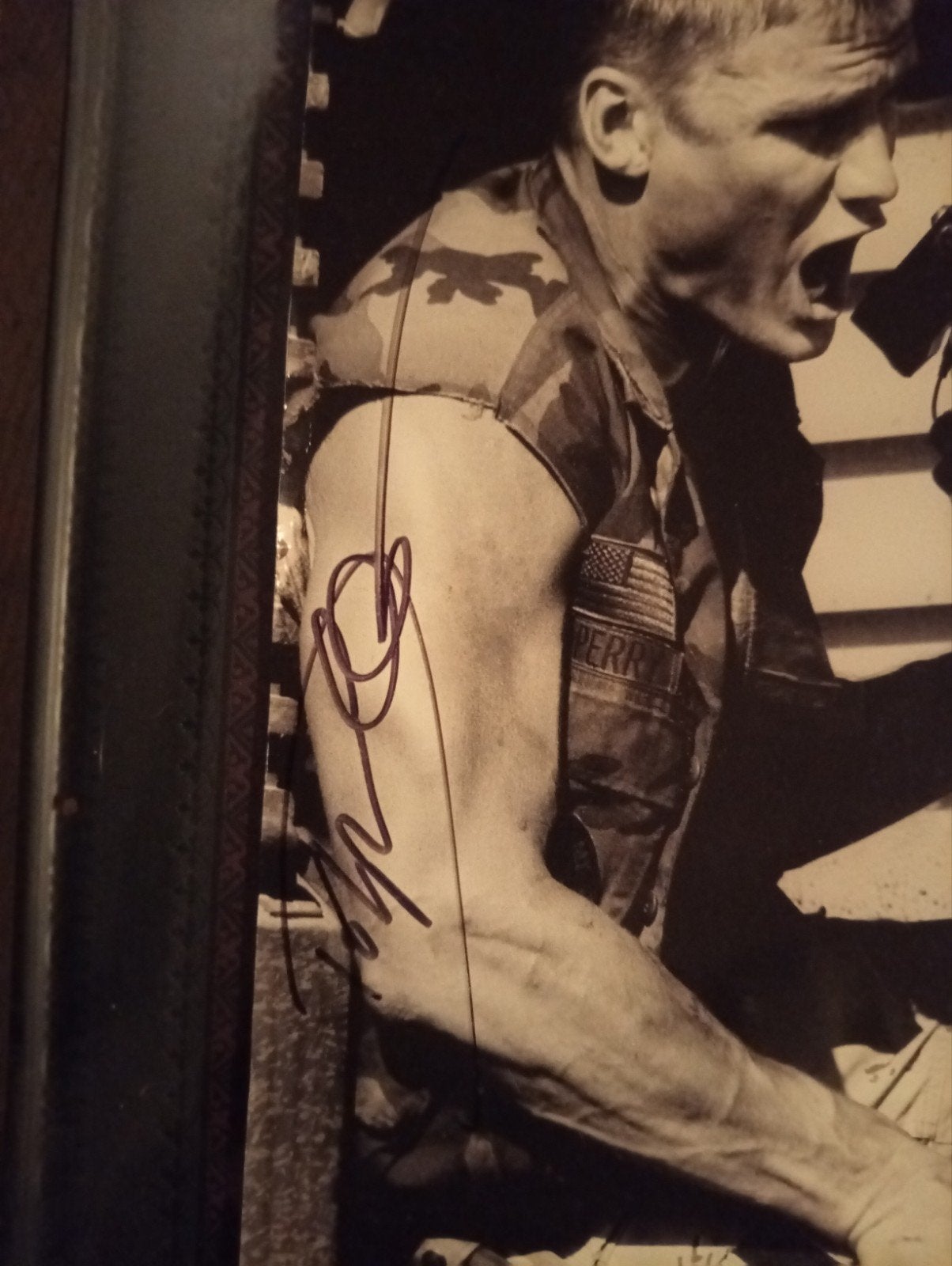 Gesigneerde foto Dolph Lundgren (The Punisher), Ophalen of Verzenden, Zo goed als nieuw
