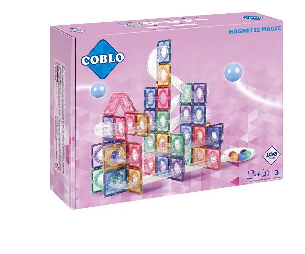 Coblo knikkerbaan Pastel 100 stuks - nieuw, ., Nieuw, Ophalen of Verzenden, Bouwen