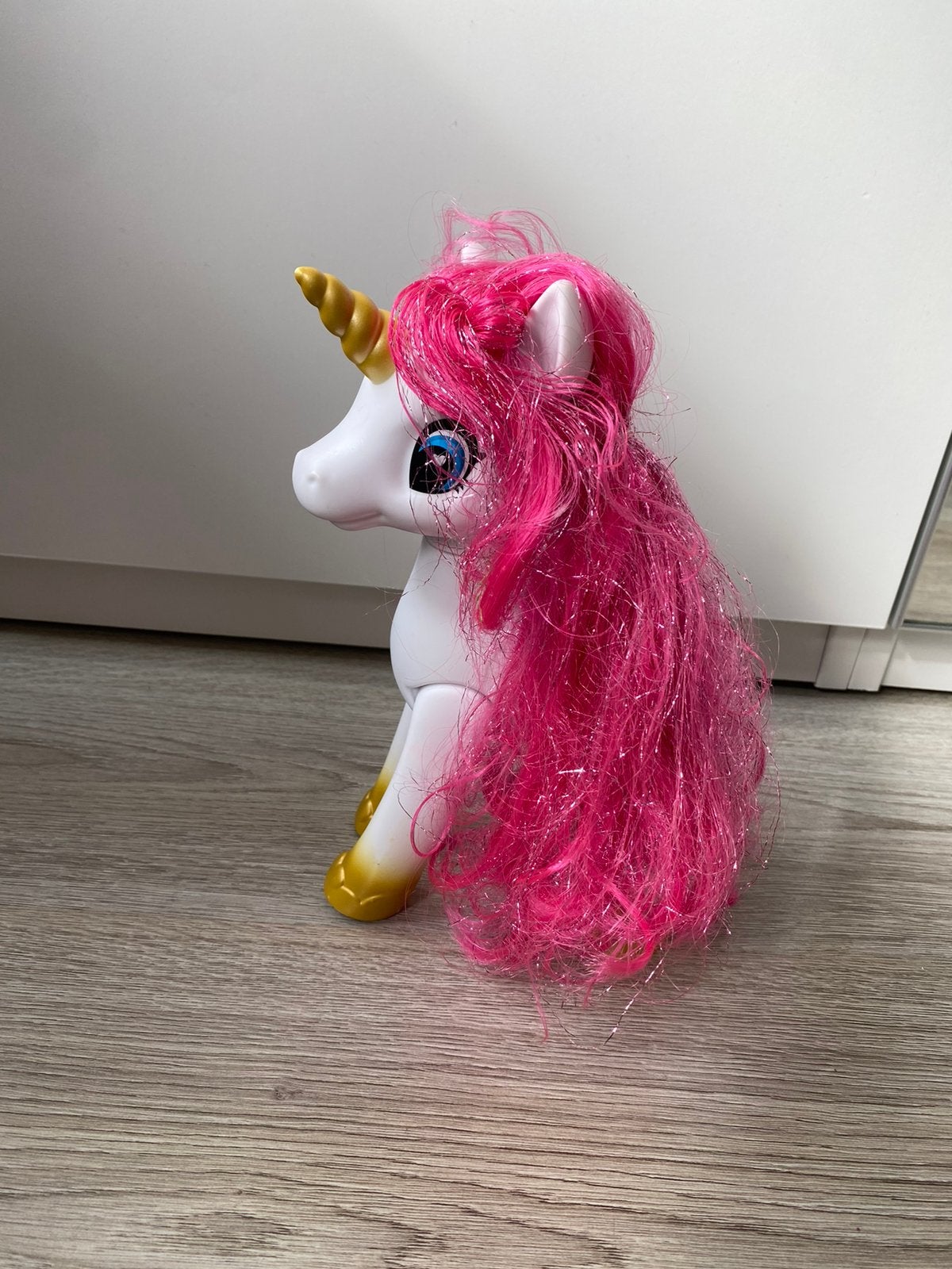 Unicorn paard met mooie glitter haren, Ophalen of Verzenden, Zo goed als nieuw