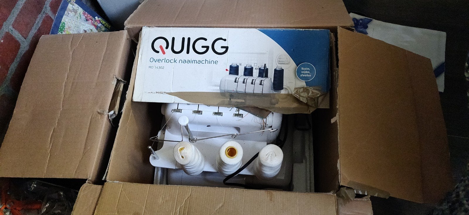 overlock naaimachine als nieuw, Ophalen, Zo goed als nieuw, Naaimachine, Overige merken