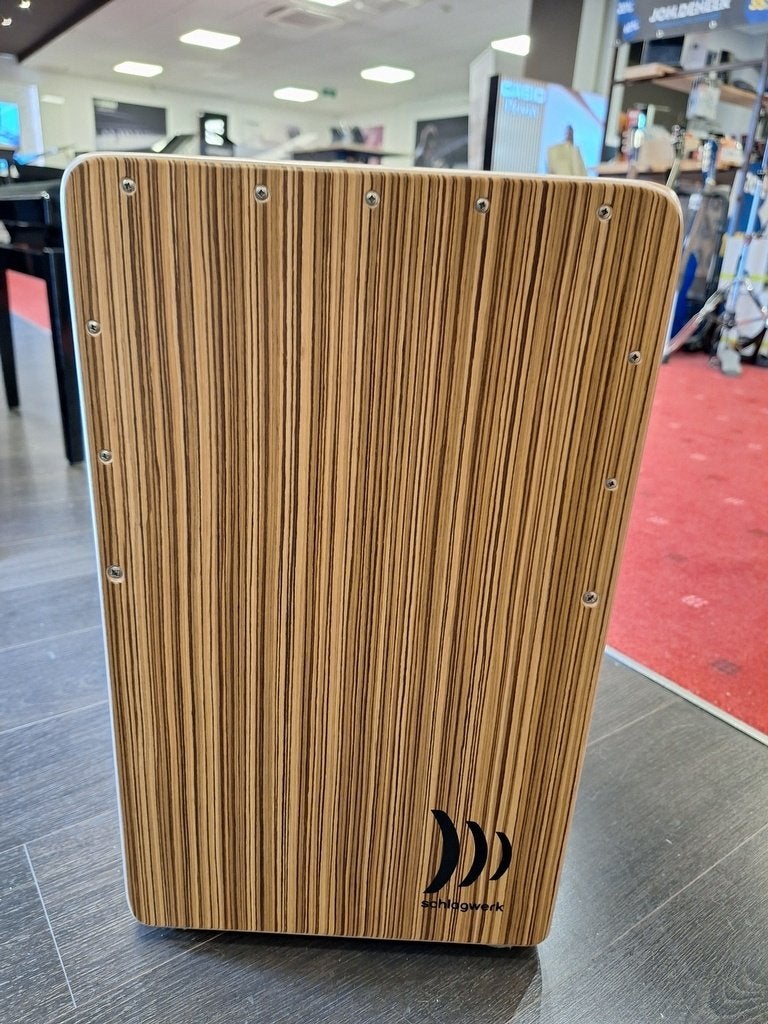 Schlagwerk CP4011 La Peru Zebrano Cajon B-Stock, Schlagwerk GmbH, Brückenstraße 10, 73333 Gingen/Fils, Duitsland, Schlagwerk GmbH