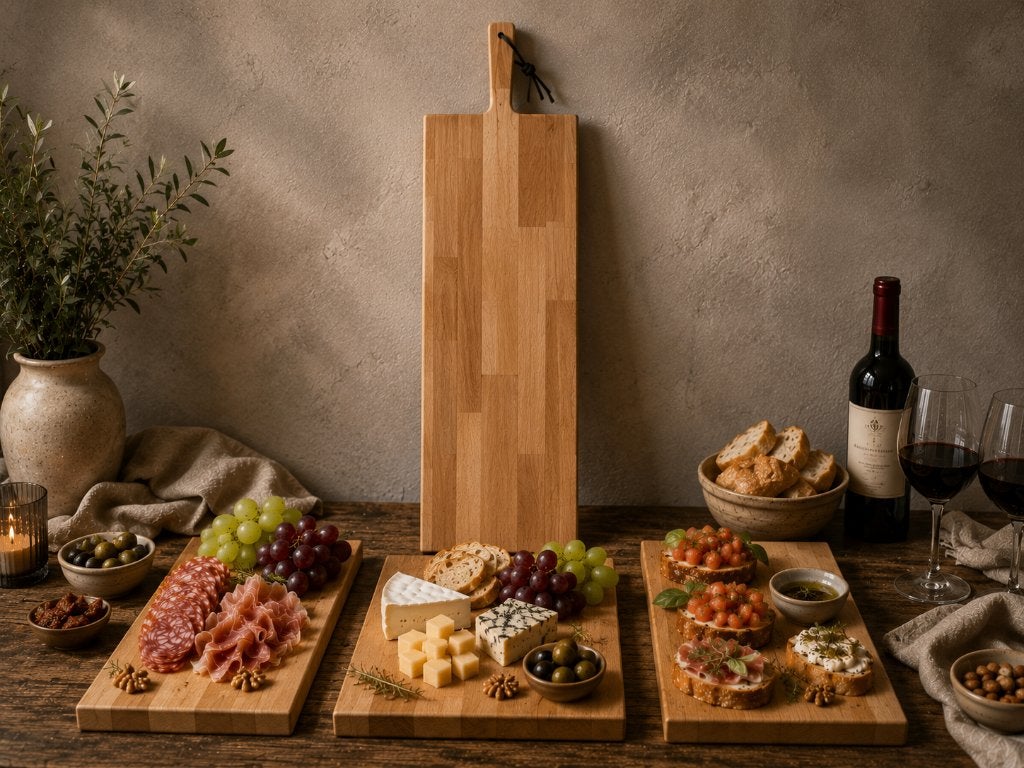 Beukenhouten serveerplanken, tapasplank, borrelplank, Ophalen, Overige typen, Hout, Nieuw