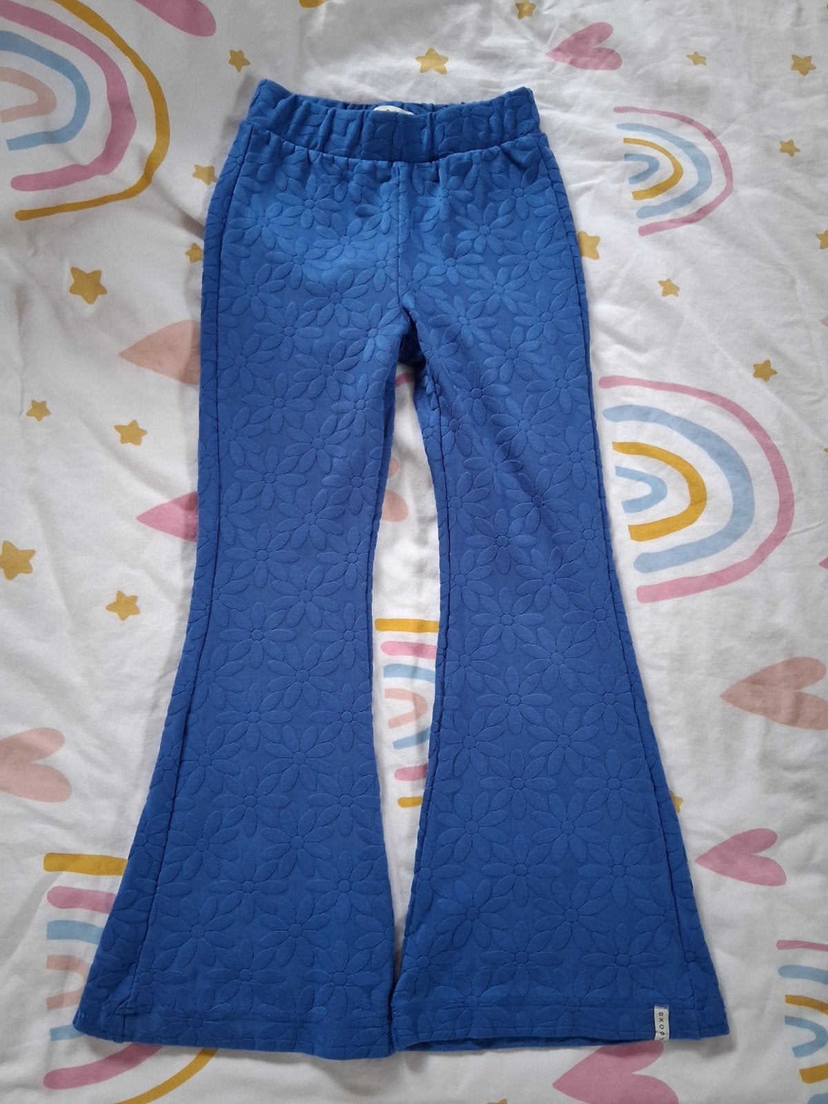 Looxs little maat 110 flared broek kobaltblauw, Broek, Meisje, Ophalen of Verzenden, Zo goed als nieuw
