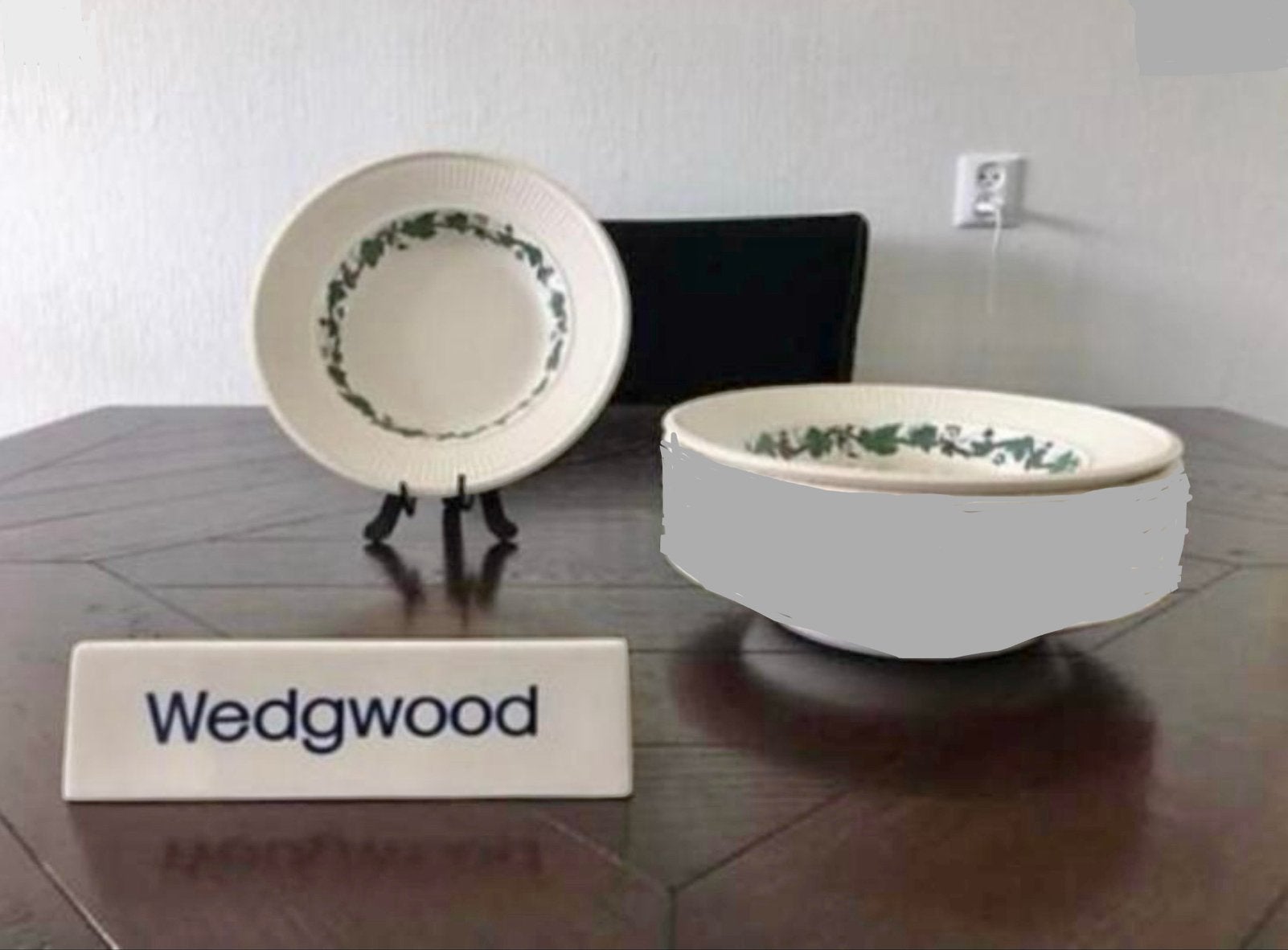 2 Wedgwood Stratford kleine diepe borden 21,5 cm, Klassiek, Ophalen of Verzenden, Bord(en), Wedgwood