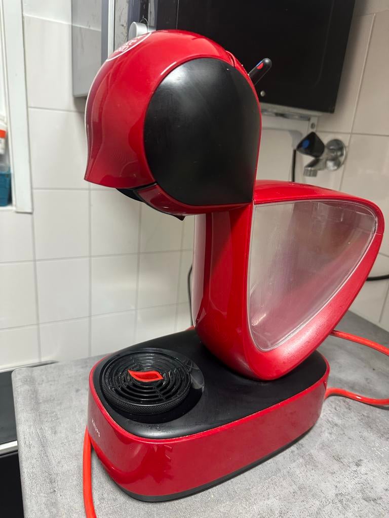 Krups Dolce Gusto Piccolo XS Koffiezetapparaat Rood, Gebruikt, Koffiemachine, Ophalen of Verzenden, 1 kopje