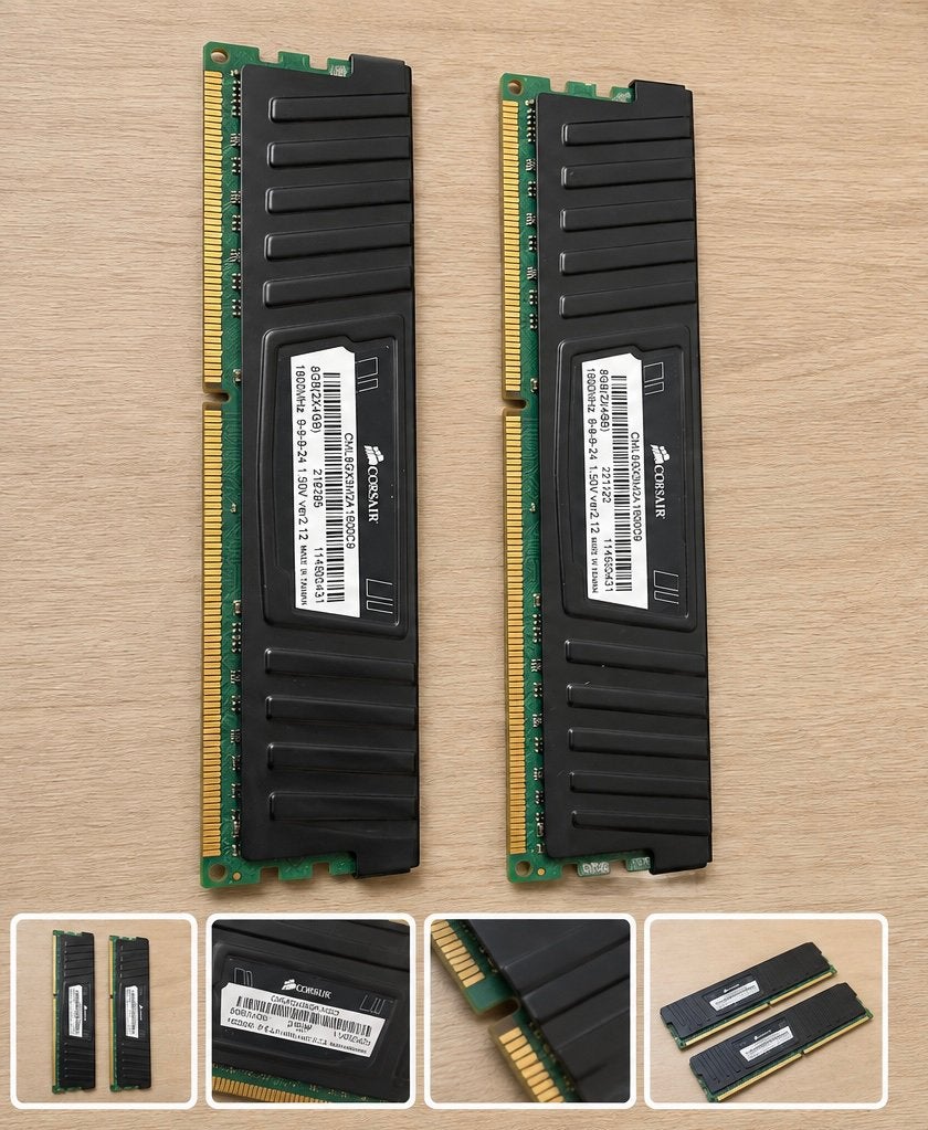 Corsair 8GB (2x4GB) DDR3 1600MHz, Computers en Software, RAM geheugen, Ophalen of Verzenden, Zo goed als nieuw, DDR3, Desktop