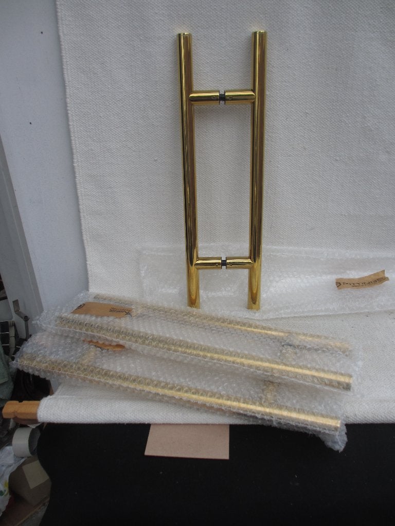 3x Deurgreep Adriana 500 mm lang /19 mm zamak messing, Ophalen of Verzenden, Nieuw, Koper of Messing, Overige typen