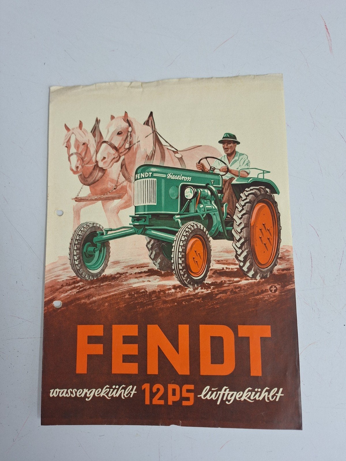 Folder Fendt 12 PS, Verzenden, Gelezen