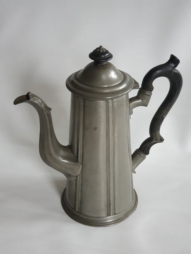 Tinnen sier koffiekan, Antiek en Kunst, Ophalen of Verzenden