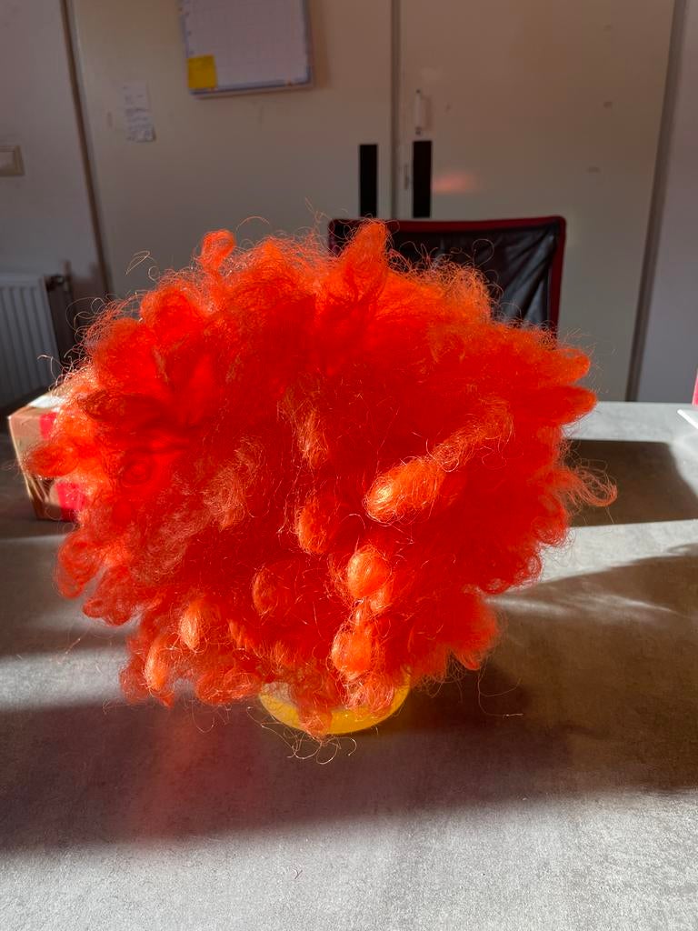Oranje krullen pruik Konningsdag nooit gebruikt, Kleding | Dames, Carnavalskleding en Feestkleding, Ophalen of Verzenden, Zo goed als nieuw