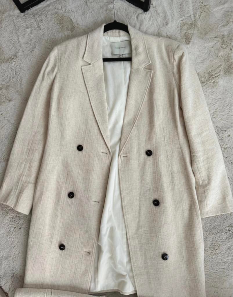 Fifth House Linnen Pak – Crème – Maat, Kleding | Dames, Jasjes, Kostuums en Pakken, Verzenden, Nieuw, Maat 46/48 (XL) of groter