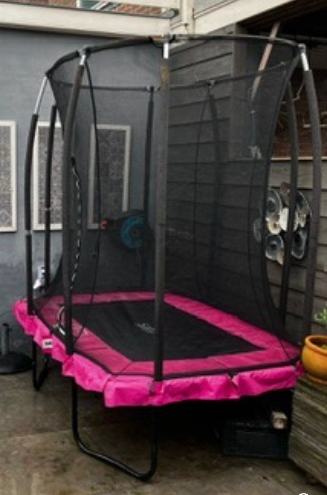 Roze salta trampoline, Ophalen, Zo goed als nieuw
