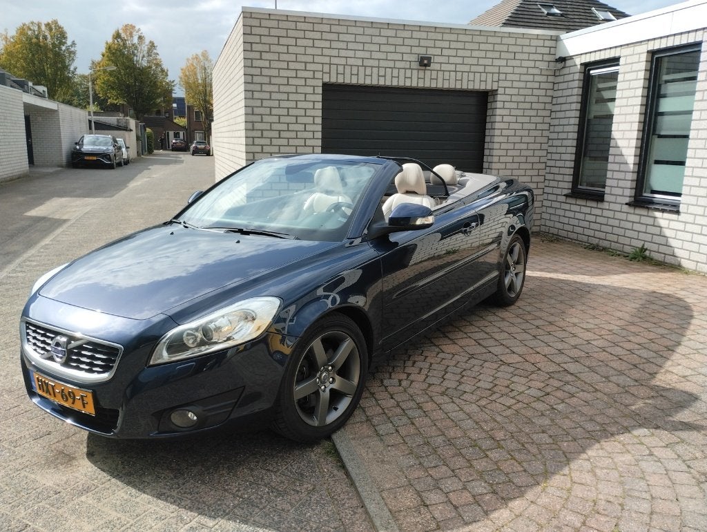 Volvo C70 2.5 T5 Geartronic 2012 Blauw, Auto's, Dealer onderhouden, C70, Bluetooth, Beige