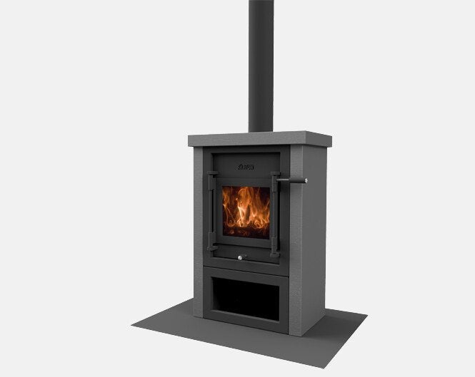 Houtkachel Jacobus Kwadraat 6 Beton (3-7 kw)
