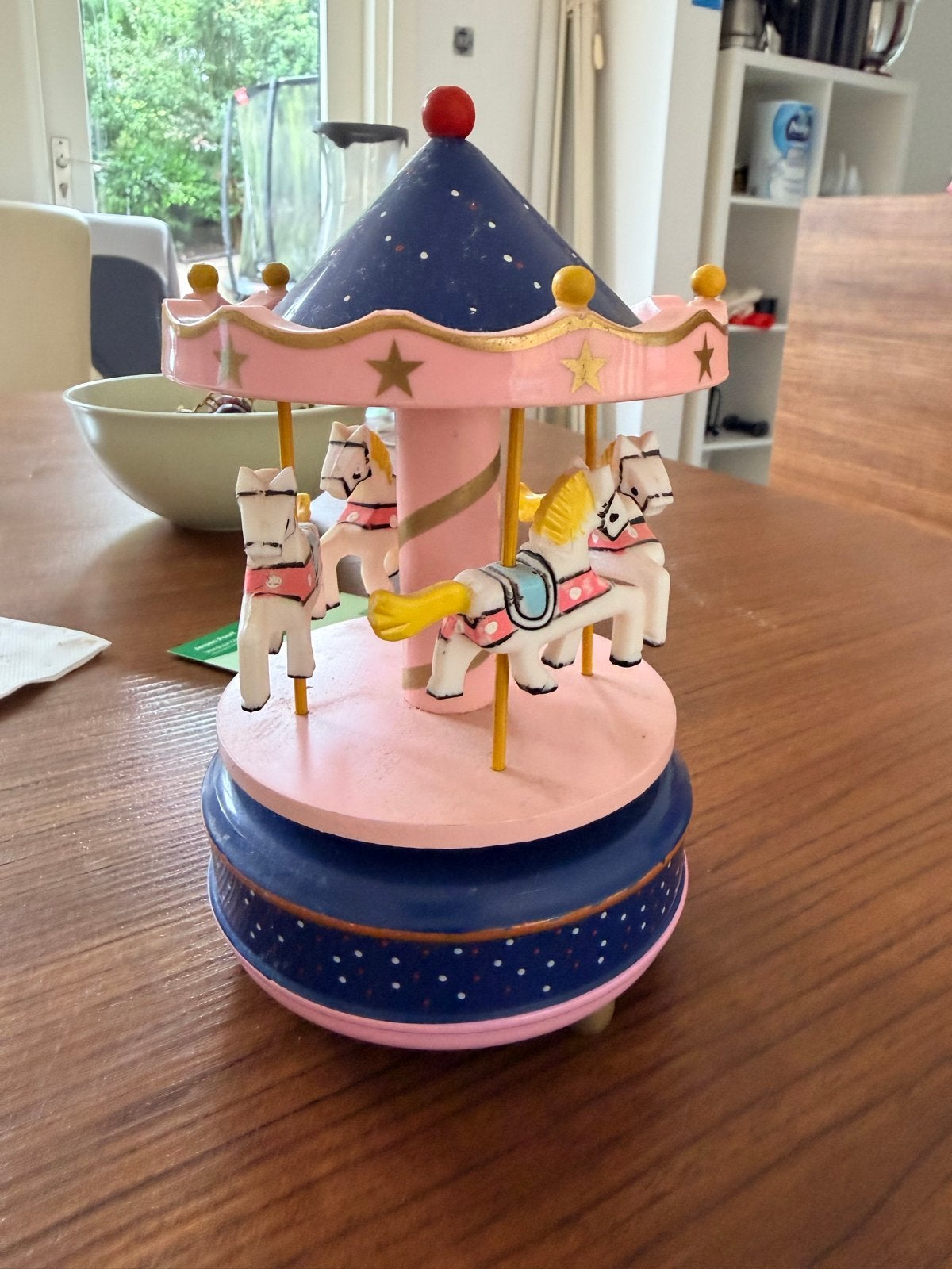 Muziekmobiel Carrousel met Paardjes, Ophalen of Verzenden, Gebruikt, Jongen of Meisje