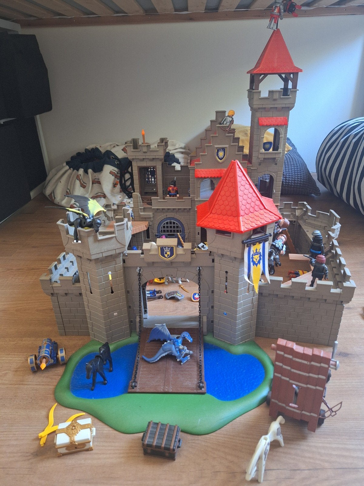 Playmobil Kasteel met ridders en draken (Set 3268), Gebruikt, Complete set, Ophalen of Verzenden, Kasteel/Fort
