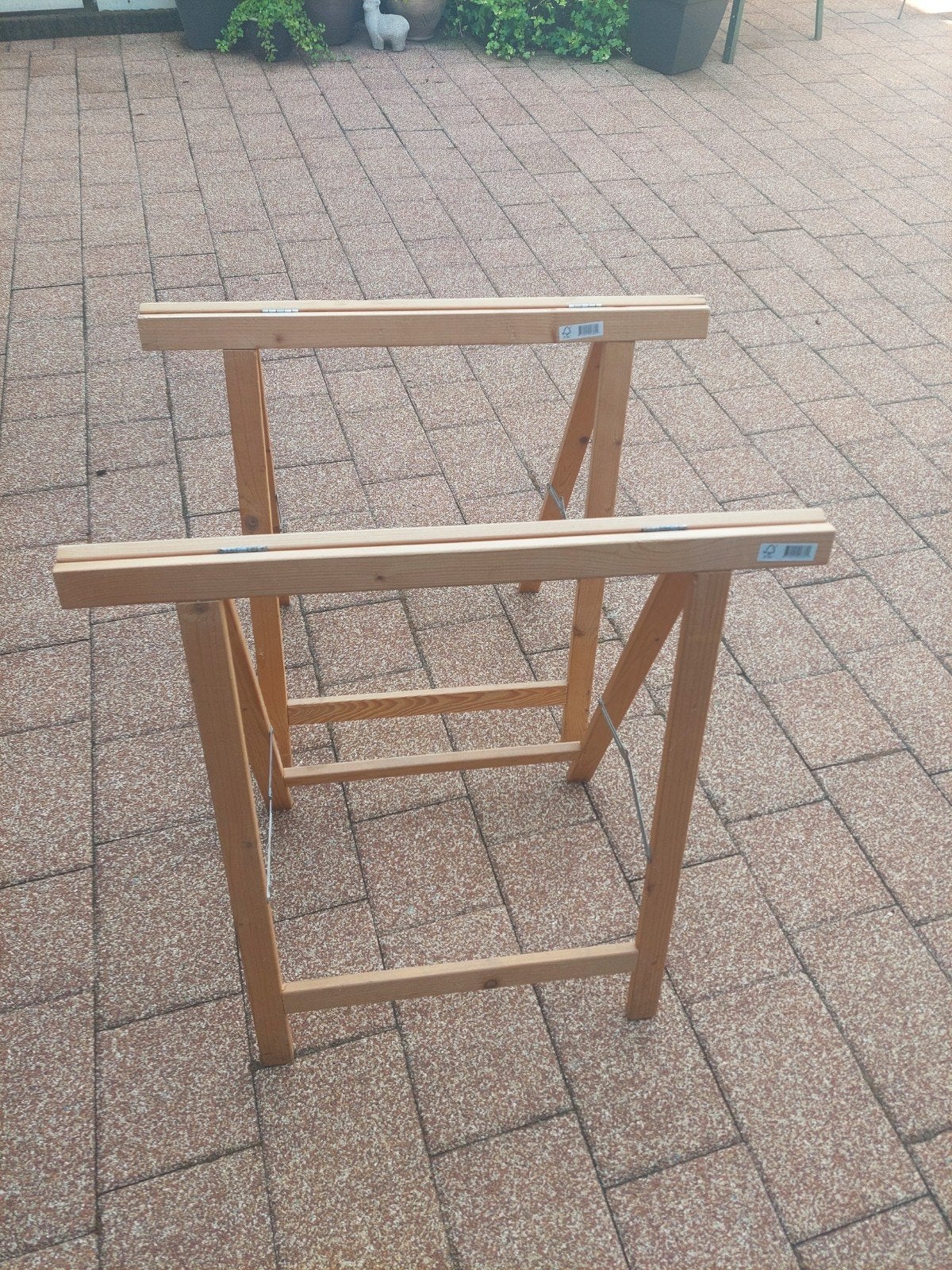 Twee houten schragen, Ophalen, Overige typen, Minder dan 2 meter