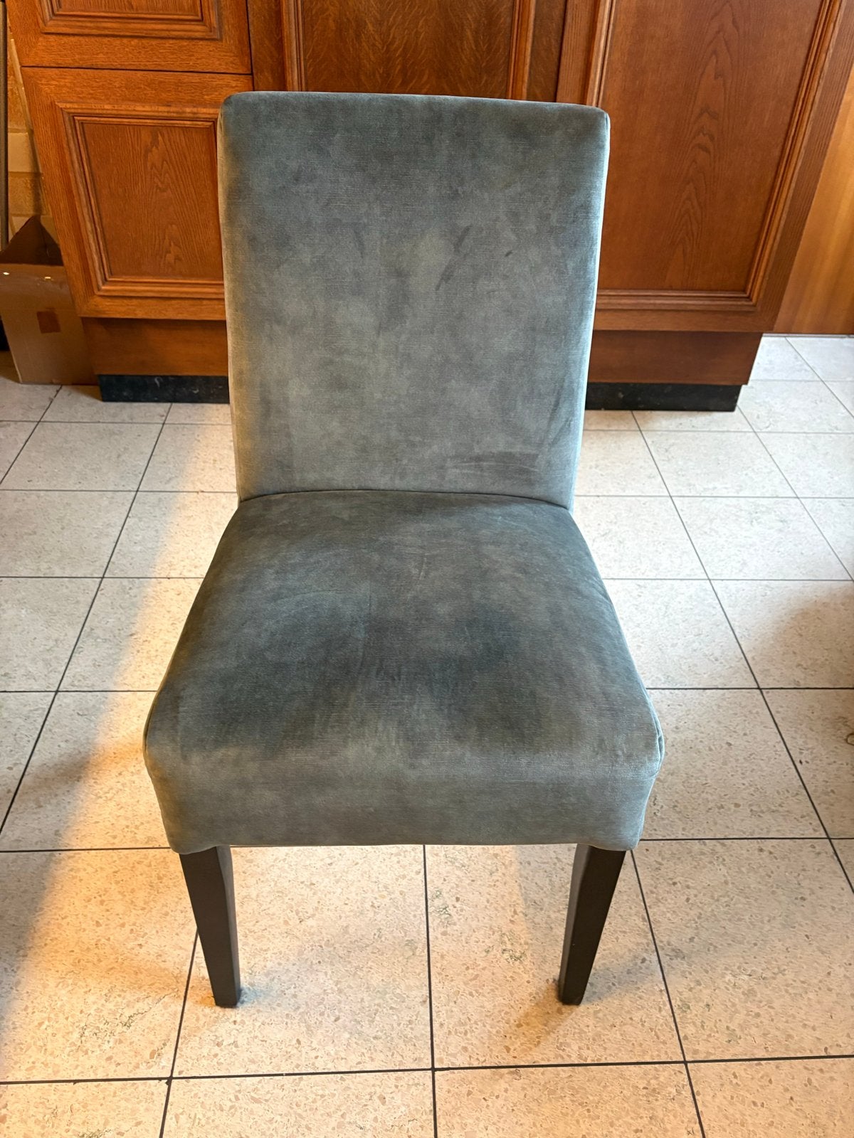 Eetkamerstoelen - 4 stuks velvet, Ophalen, Gebruikt, Overige kleuren, Eén