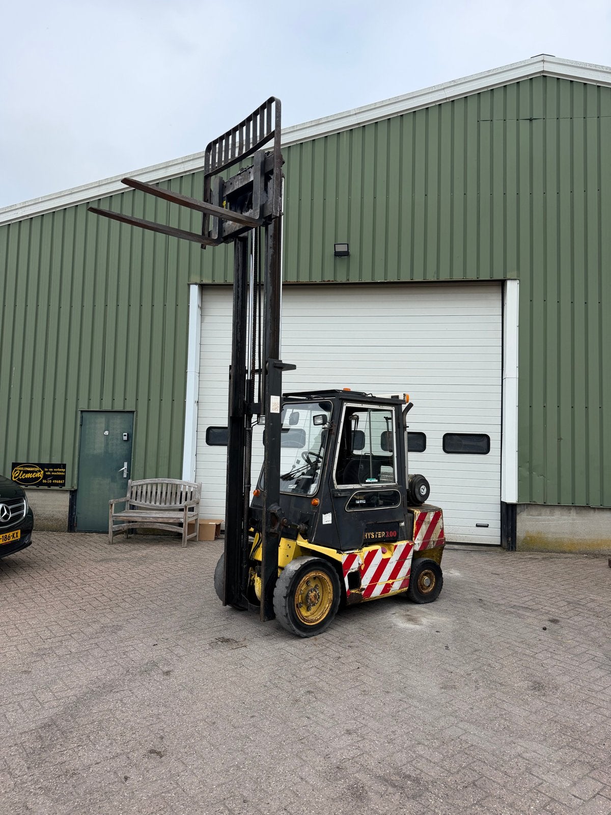 Hyster Diesel Heftruck 3 Ton Hefvermogen met Cabine, 3000 tot 4000 kg, Ophalen of Verzenden, Diesel, Heftruck
