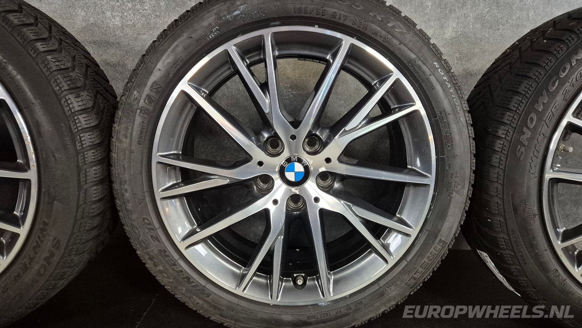 17 inch BMW F40 F44 F45 F46 velgen winterbanden 489, Gebruikt, -, -, Banden en Velgen