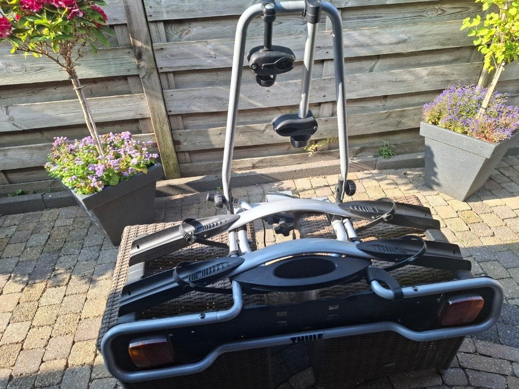 Fietsendrager Thule Euroway voor 2 fietsen, Ophalen, 2 fietsen, Gebruikt, Trekhaakdrager
