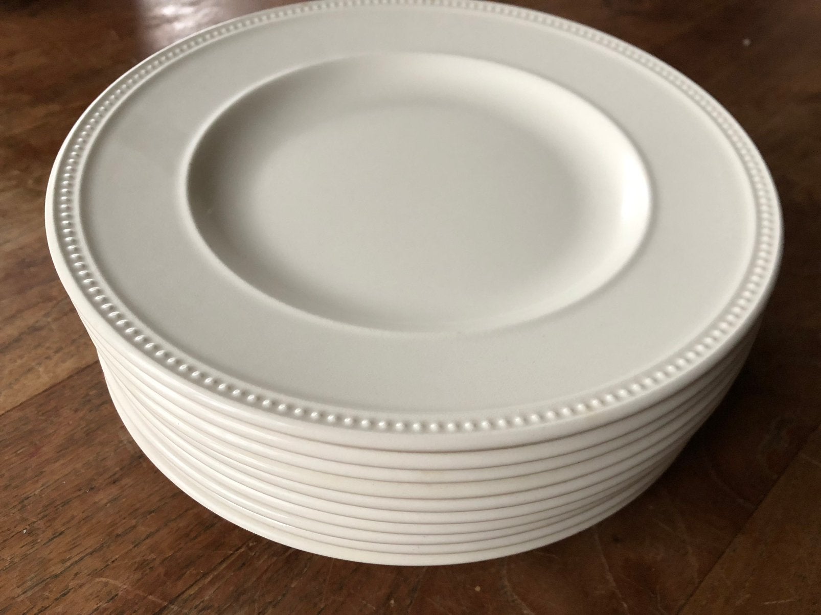 Wedgwood windsor 6 ontbijtborden glad rand 20/21cm, Ophalen of Verzenden, Zo goed als nieuw, Aardewerk, Bord(en)