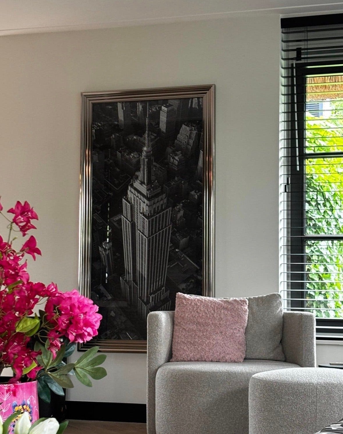 Empire State Building schilderij van Rofra Home 175 x 90 cm, Ophalen, Zo goed als nieuw, Print