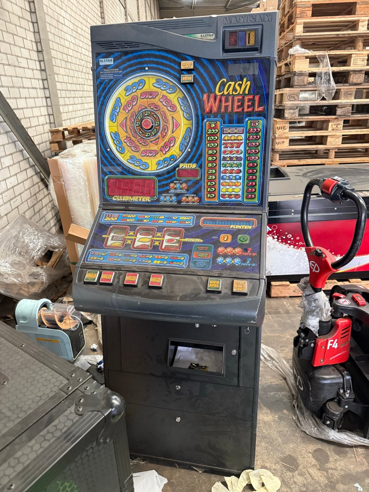 Gokkast Cash Wheel - Speelautomaat, Verzamelen, Overige munten, Ophalen of Verzenden, Gebruikt