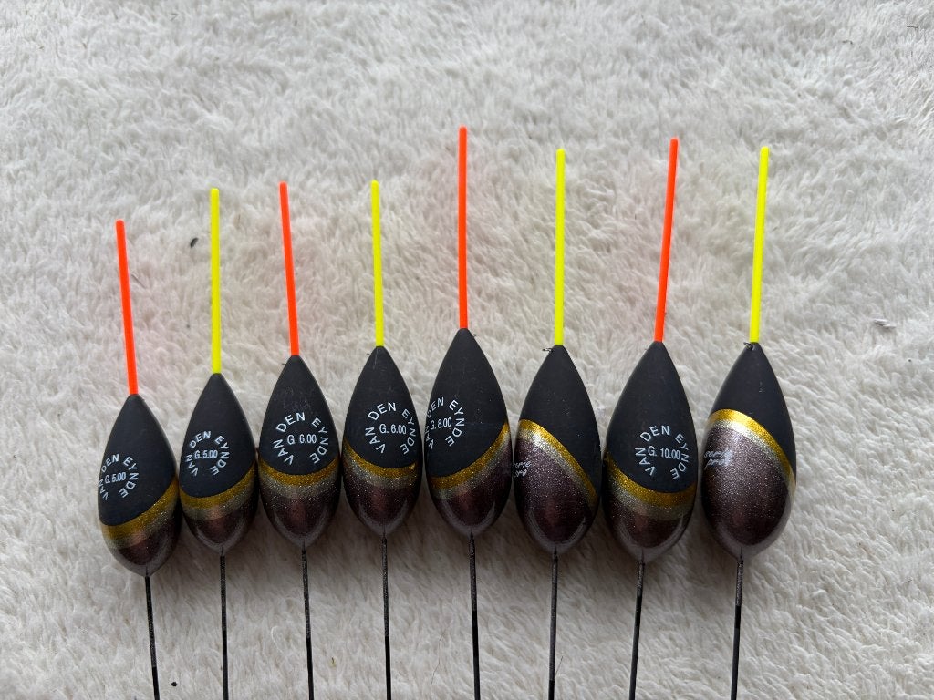 adv 152 / NIEUW serie 8 dobbers VAN DEN EYNDE, Ophalen of Verzenden, Nieuw, Dobber of Lood