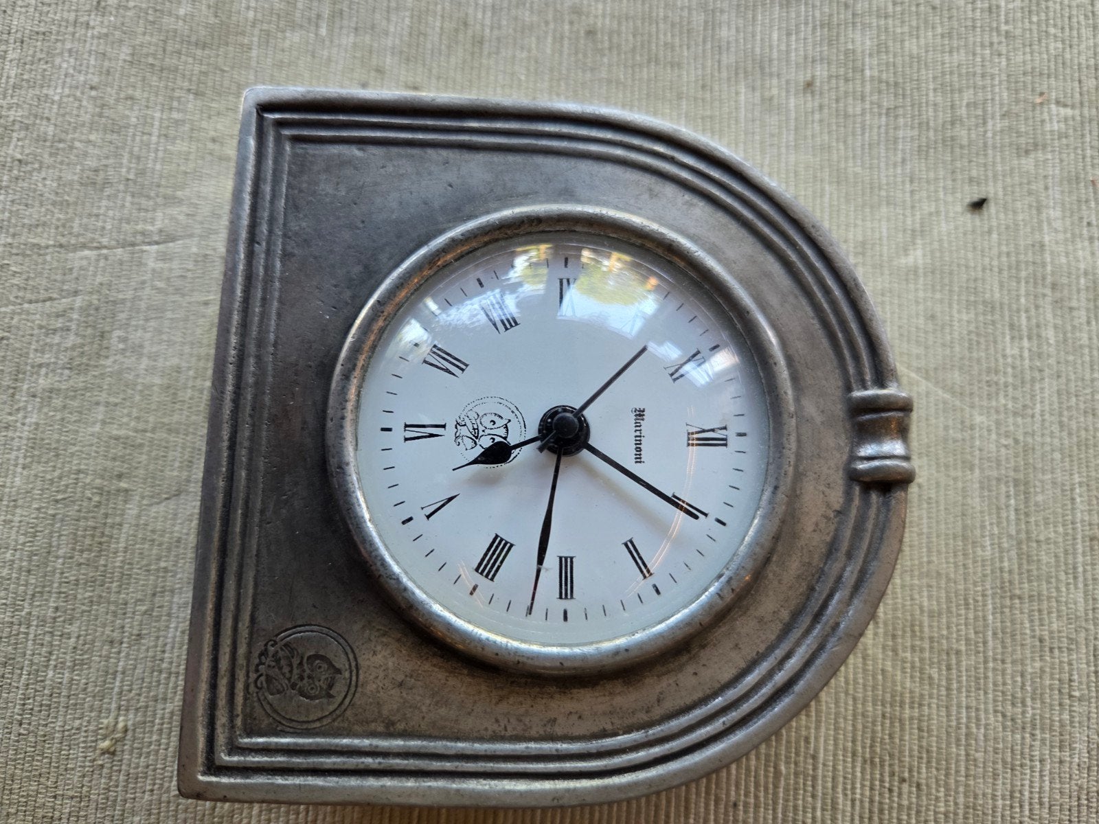 Vintage Marincioni Kwarts Klokje met Uilmotief, Ophalen of Verzenden