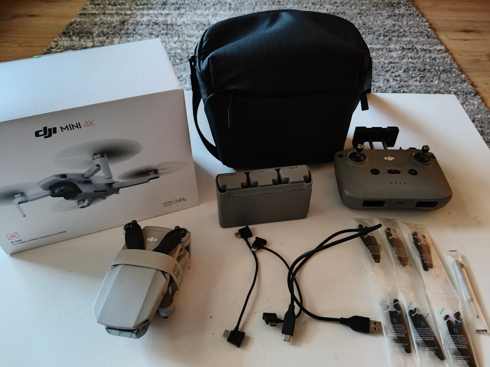 Dji Mini 4k drone fly more combo incl. Micro SD, Audio, Tv en Foto, Drones, Ophalen
