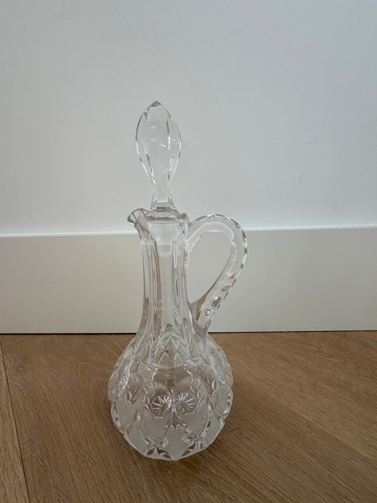Vintage Kristallen Karaf met Stop, Antiek en Kunst, Antiek | Glas en Kristal, Ophalen of Verzenden